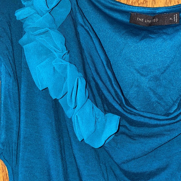 Emerald green Limited XL stretchy ruched dress - Picture 2 of 4